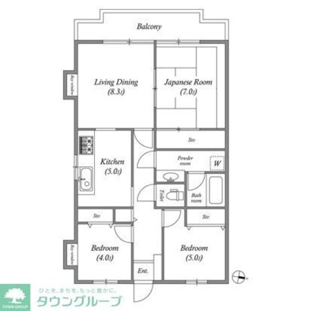 市川東レジデンスの物件間取画像